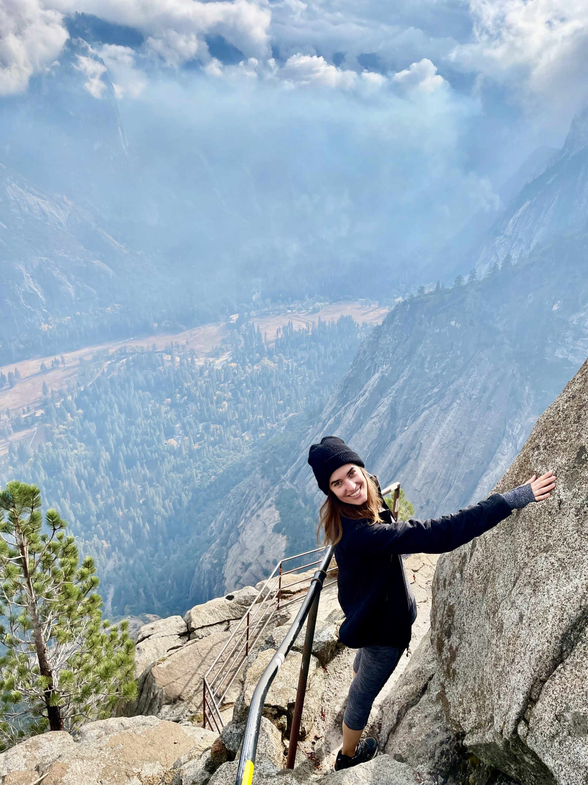 RCIC Barbara Kolvekova, hiking in Yosemite. Barbara helps people Immigrate to Canada